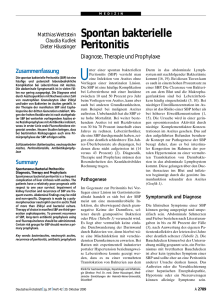 Spontan bakterielle Peritonitis
