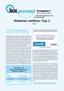 Diabetes mellitus Typ 2 - IKK Brandenburg und Berlin