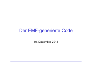 Der EMF-generierte Code - Uni