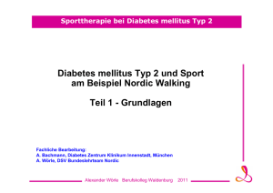 Sporttherapie bei Diabetes mellitus Typ 2