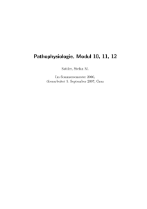 Pathophysiologie, Modul 10, 11, 12