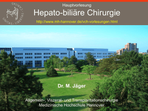 Hepato-biliäre Chirurgie - Medizinische Hochschule Hannover