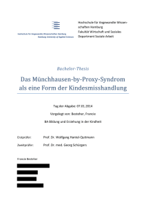 Das Münchhausen-by-Proxy-Syndrom als eine Form der