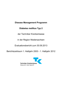 Diabetes mellitus Typ 2 - Techniker Krankenkasse