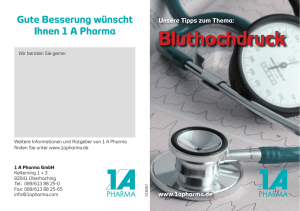 Bluthochdruck - 1 A Pharma GmbH