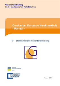 Curriculum Koronare Herzkrankheit - Manual -