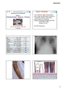 Sepsis Pathophysiologie - Diagnose - Therapie Sepsis