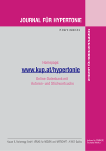 Pulmonale Hypertonie - Krause und Pachernegg