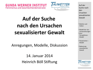 Auf der Suche nach den Ursachen sexualisierter Gewalt