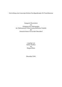 Entwicklung einer tumorspezifischen Suizidgentherapie für