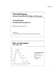 CAS-‐Studiengang Rate an Erkrankten