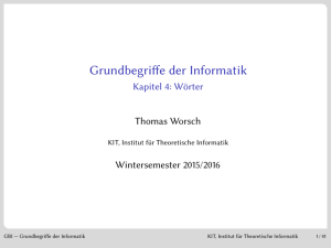 Grundbegriffe der Informatik