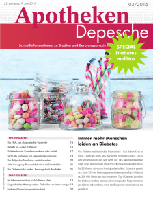 Sonderheft Stoffwechsel / Diabetes mellitus - Apotheken