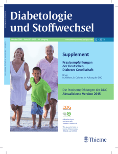 Diabetologie und Stoffwechsel - Deutsche Diabetes Gesellschaft