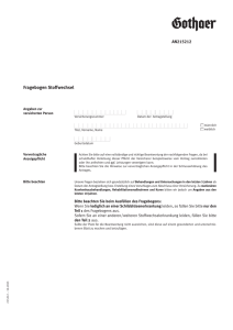 Fragebogen Stoffwechsel - Gothaer Versicherungen in Österreich