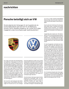 nachrichten Porsche beteiligt sich an VW