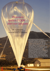 Photonen spalten FCKW – aber nur langsam