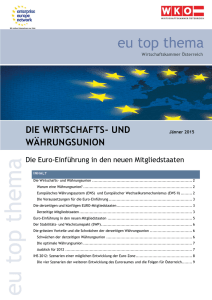 die wirtschafts- und währungsunion