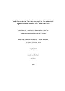 Wirkstoff-Interaktionen - Dissertationen Online an der FU Berlin