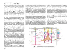 Geotemperatur in 2 000 m Tiefe