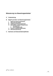 Bilanzierung von Bewertungseinheiten