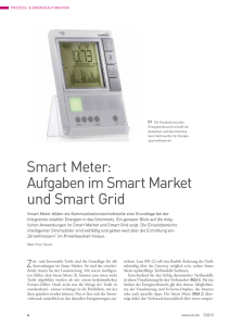 Smart Meter: Aufgaben im Smart Market und Smart Grid