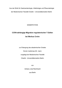 CCR4-abhängige Migration regulatorischer T