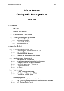 Geologie für Bauingenieure