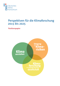 Perspektiven für die Klimaforschung 2015 bis 2025