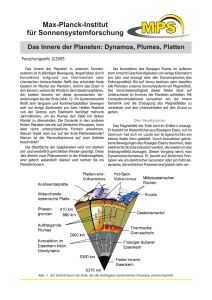Dynamos, Plumes, Platten - Max Planck Institut für
