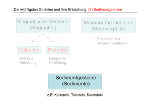 Magmatische Gesteine (Magmatite) Metamorphe Gesteine