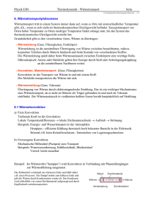 Physik EI01 Thermodynamik - Wärmetransport Seite 6