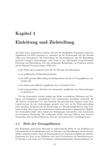 Kapitel 1 Einleitung und Zielstellung