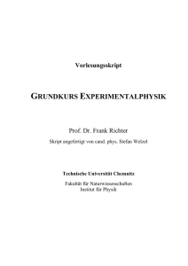 GRUNDKURS EXPERIMENTALPHYSIK