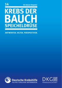 Krebs der Bauchspeicheldrüse