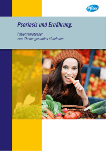Psoriasis und Ernährung.