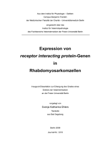 Expression von receptor interacting protein