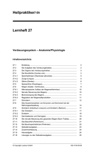 Heilpraktiker/-in Lernheft 27