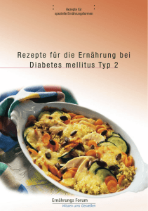 Rezepte für die Ernährung bei Diabetes mellitus Typ 2