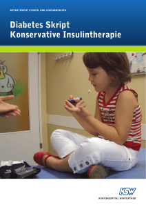 Diabetes Skript Konservative Insulintherapie