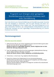 Darmmanagement-Programm anzeigen