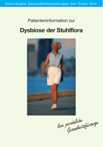 Dysbiose der Stuhlflora - Medizinische Laboratorien Düsseldorf
