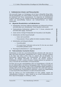 6 Kohlenhydrate (Zucker und Polysaccharide)