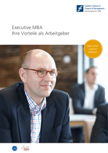 Executive MBA Ihre Vorteile als Arbeitgeber