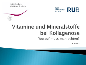 Vitamine und Spurenelemente - Zentrum für Rheumatologie und