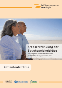 Patientenleitlinie Krebserkrankung der Bauchspeicheldrüse