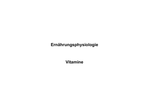 Ernährungsphysiologie Vitamine