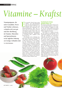 Vitamine - Kraftstoffe aus der Natur (Seiten 16-19)