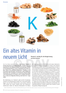 Ein altes Vitamin in neuem Licht - Akademie für Mikronährstoffmedizin