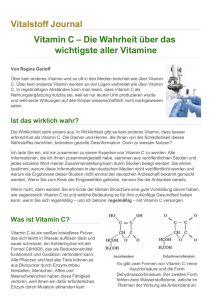 Vitamin C – Die Wahrheit über das wichtigste aller Vitamine